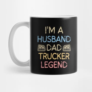 Husband Dad Trucker Legend Mug